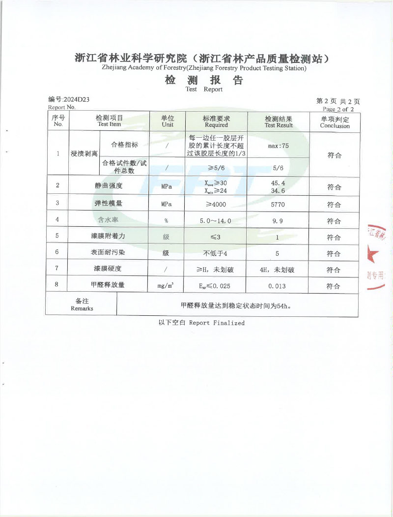 实木复合检测